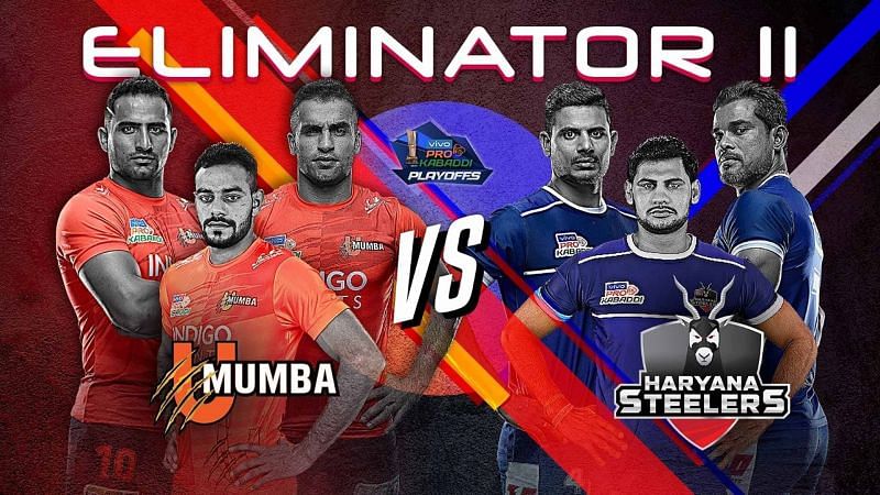 U Mumba vs. Haryana Steelers (Eliminator 2, Pro Kabaddi)