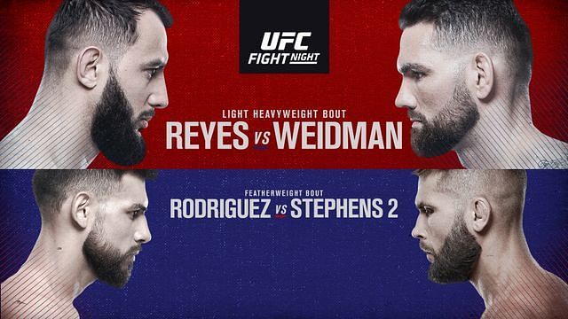 The UFC presents a rare Friday show this week as Chris Weidman takes on Dominick Reyes