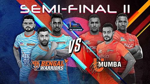 Bengal Warriors vs. U Mumba (Pro Kabaddi 2019, Semi-Final 2)