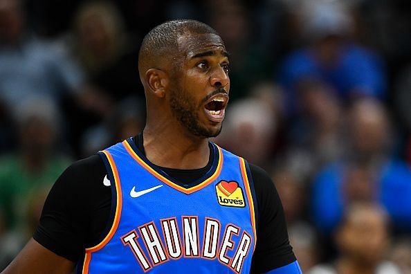 Oklahoma City Thunder&#039;s new point guard Chris Paul.