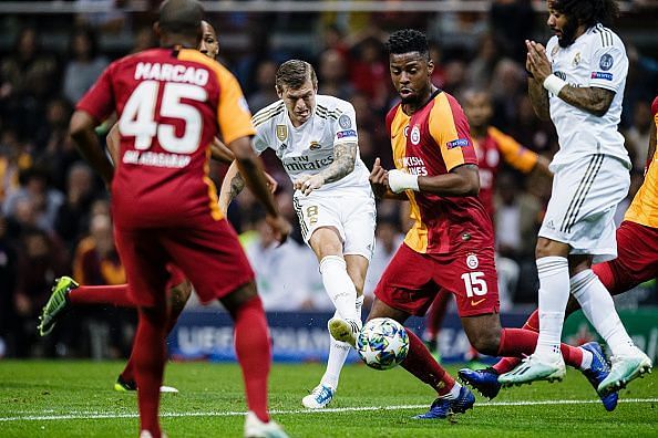 Madrid and Galatasaray played out a thrilling first half