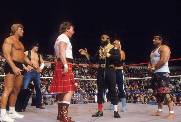 Mr. T teamed with Hulk Hogan at the first WrestleMania