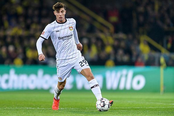 Kai Havertz is central to the Bayer attack