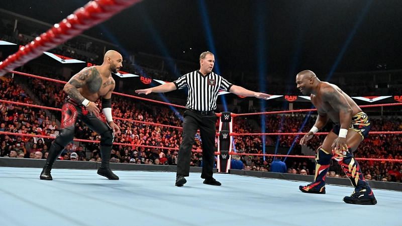 Shelton Benjamin lost his match against Ricochet last night on RAW