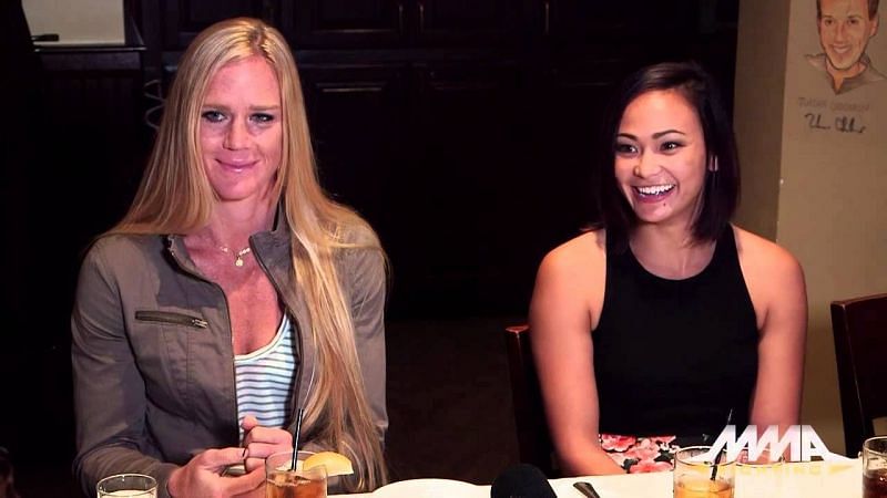 Holly Holm and Michelle Waterson