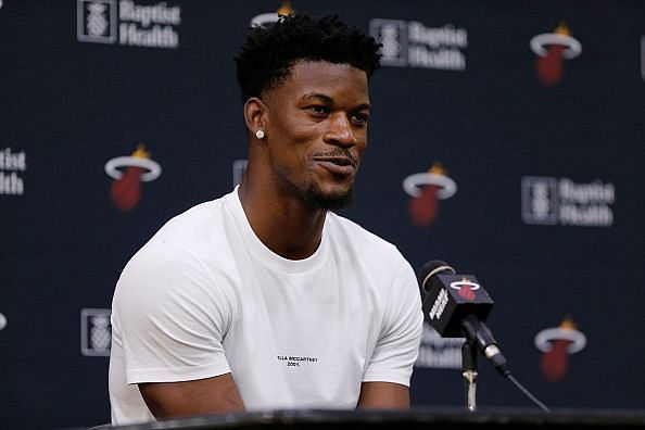 Jimmy Butler joined the Miami Heat after finishing the 2018-19 season with the Sixers