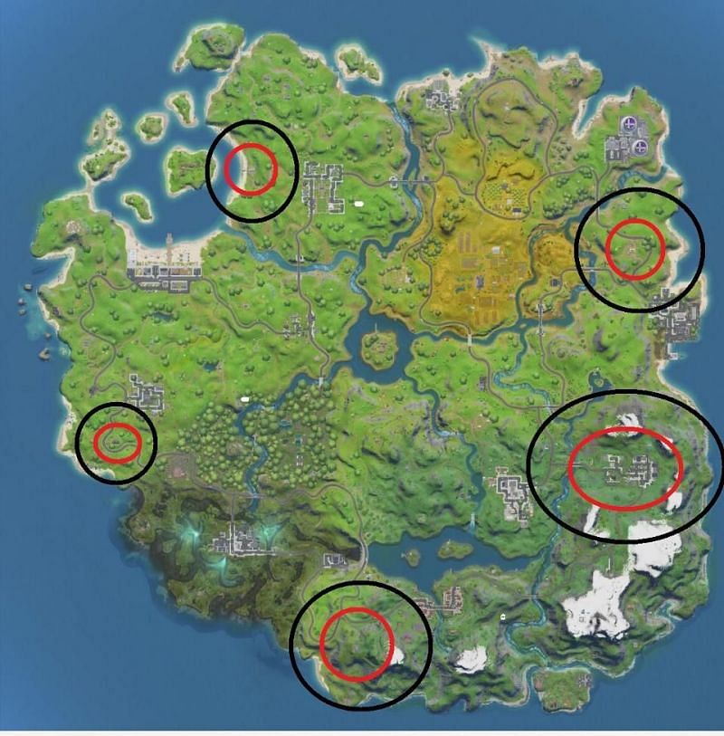 Location of EGO Outposts in the map
