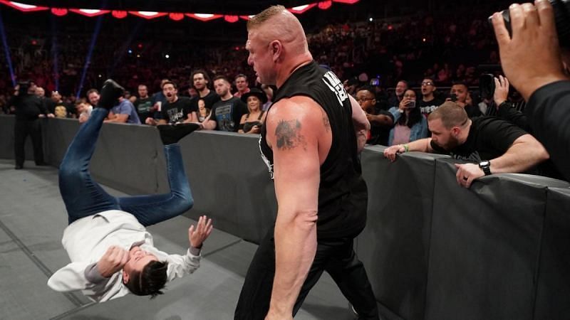 The referee was directing traffic this week on RAW