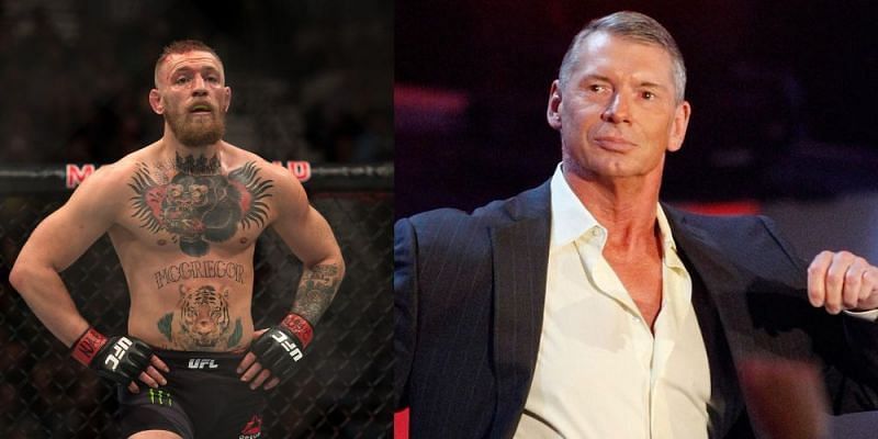 Conor McGregor (left) could be on his way to the WWE