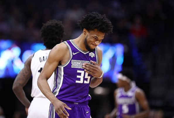 Marvin Bagley III was injured during the Kings&#039; opening night defeat