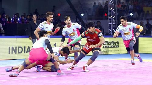 Pawan Sehrawat broke Pardeep Narwal's longstanding record of most raid points in a single match