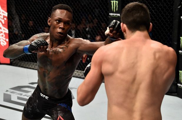 Adesanya&#039;s UFC debut saw him take apart Australia&#039;s Rob Wilkinson