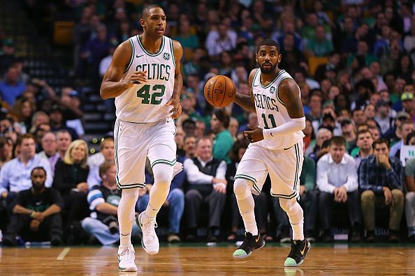 Kyrie Irving and Al Horford spent two seasons together with the Celtics