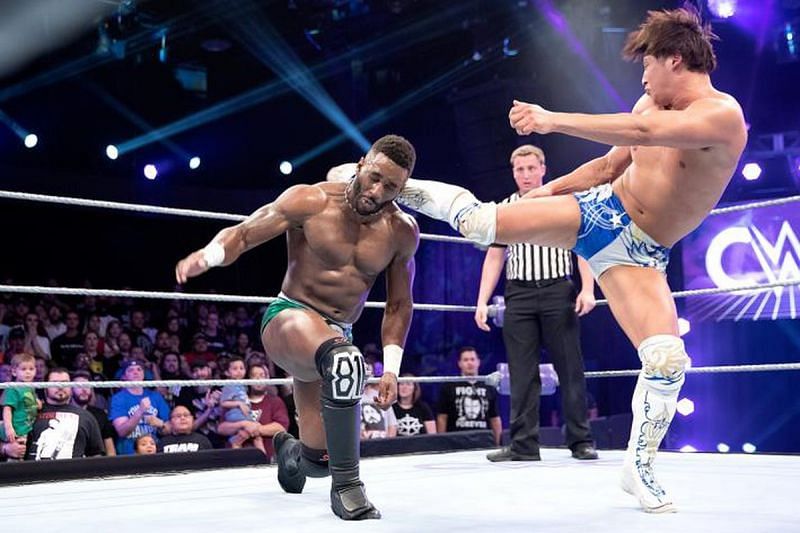 Cedric Alexander and Kota Ibushi clash in the Cruiserweight Classic