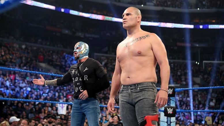 Rey Mysterio and Cain Velasquez