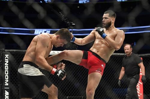 Jorge Masvidal (R) is looking to run it back with Demian Maia (L)