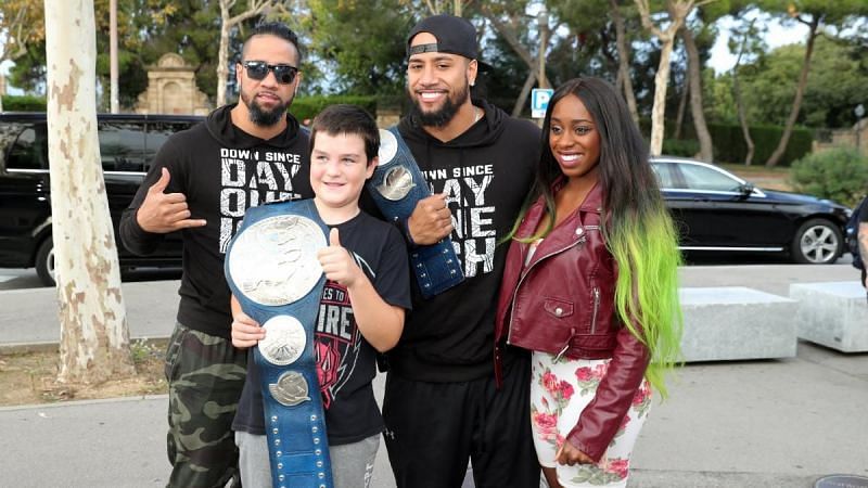Naomi and The Usos have won several titles in the WWE