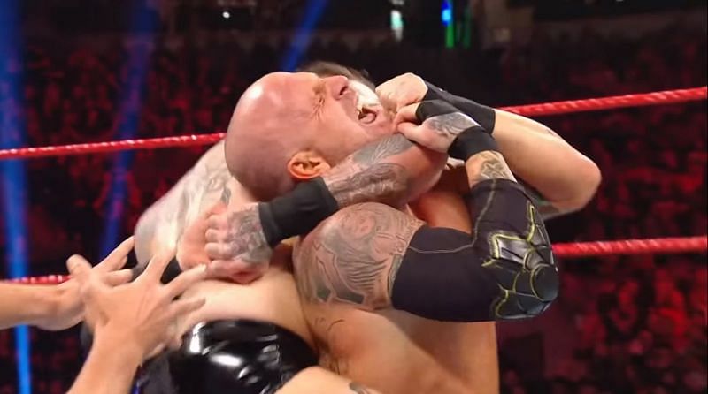 Aleister Black made Young tap out in the 