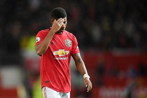Marcus Rashford was unable to find the back of the net for Manchester United.