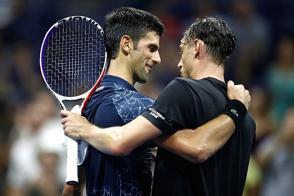 Novak Djokovic was victorious during both their previous head-to-head meetings last year