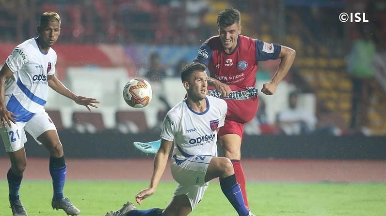Piti is seen in action for Jamshedpur FC (PC: ISL website)