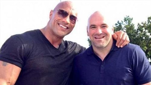 The Rock and Dana White.