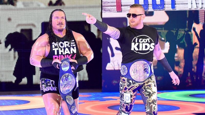 The first ever SmackDown tag team champions