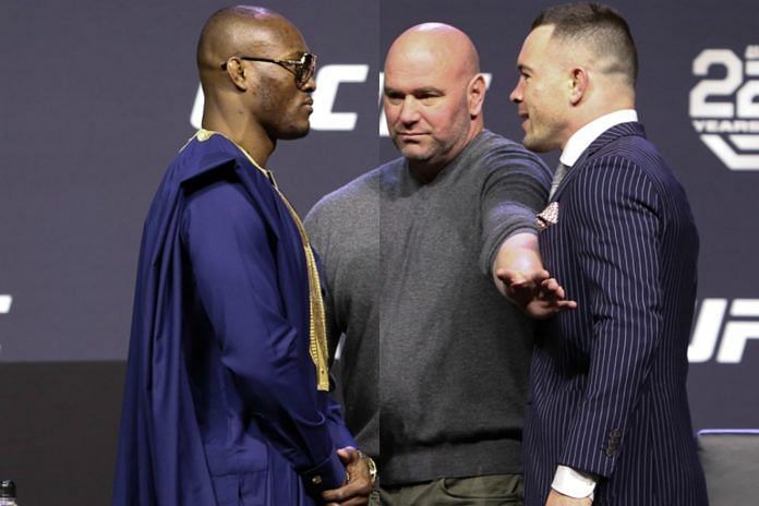 Kamaru Usman (left) will be defending the UFC Welterweight Championship against Colby Covington