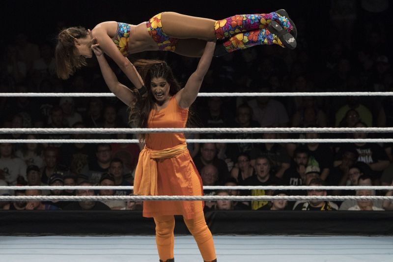 Kavita Devi in her Mae Young Classic match against Dakota Kai