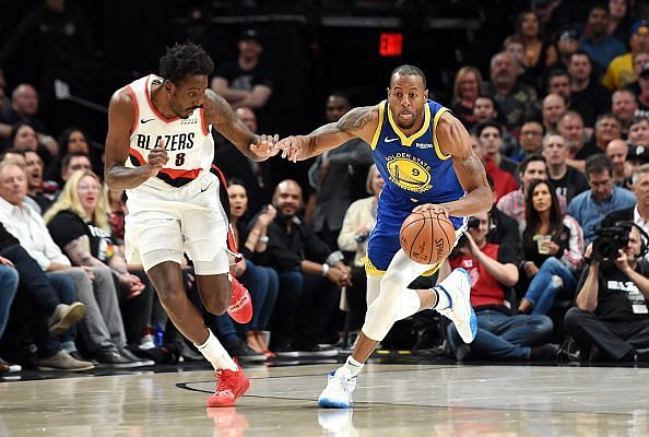 Andre Iguodala was impressive against the Trail Blazers during the 2019 Western Conference Finals