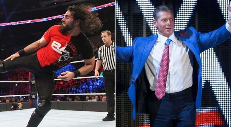 Seth Rollins and Vince McMahon