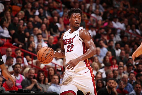 Jimmy Butler finally made his Miami Heat debut today