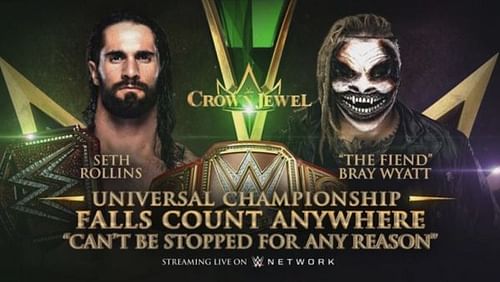 Seth Rollins and The Fiend will go one-on-one at Crown Jewel.