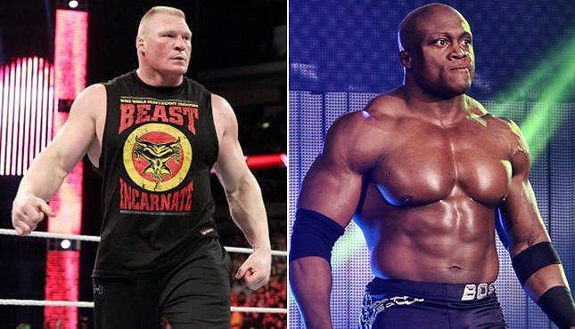 Brock Lesnar and Bobby Lashley