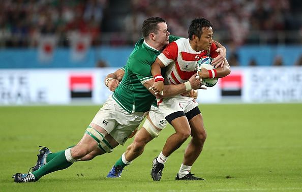 Japan has a chance to go above Ireland in Pool A with a win over Samoa.
