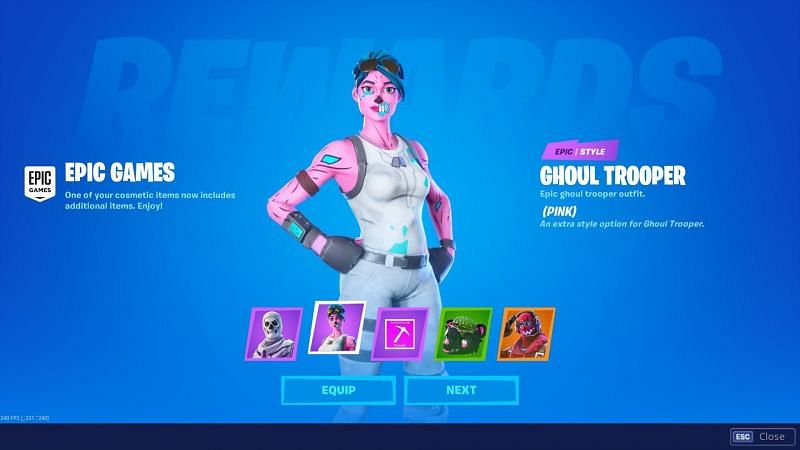 The new Ghoul Trooper outfit on Fortnite (Image credit: HYPEX - Fortnite Leaks &amp; News, Twitter)