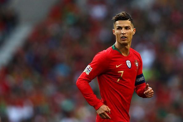 Ronaldo in action for Portugal at the inaugural UEFA Nations League final.