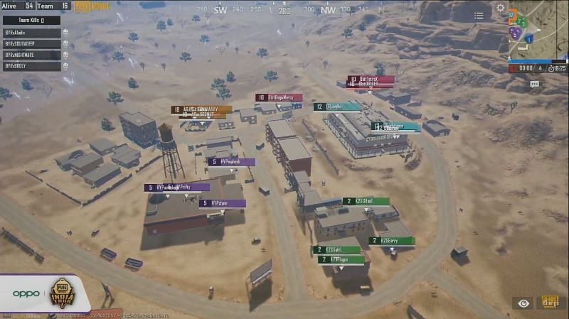 Team OR was surrounded by five squads