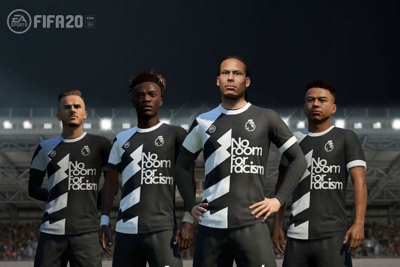 A special No Room for Racism kit has been launched by EA in support of the Premier League&#039;s campaign.