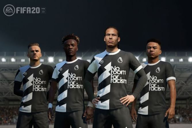 FIFA 20 News: EA supports "No Room for Racism" awareness campaign by Premier League