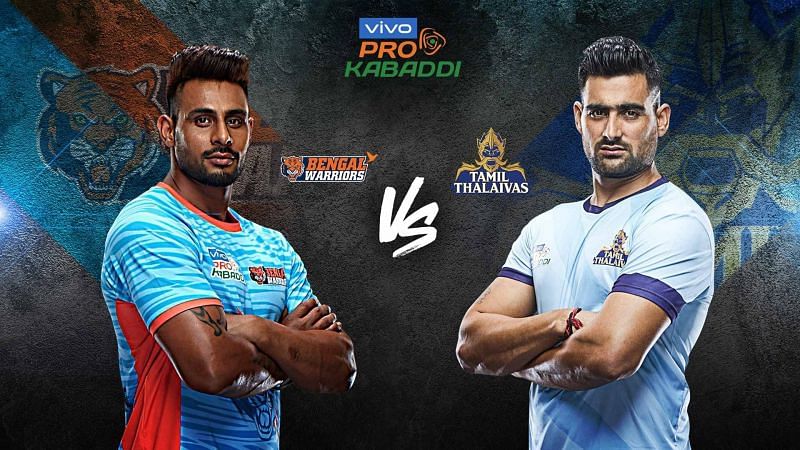 Can Bengal Warriors claim top spot with a win over Tamil Thalaivas?