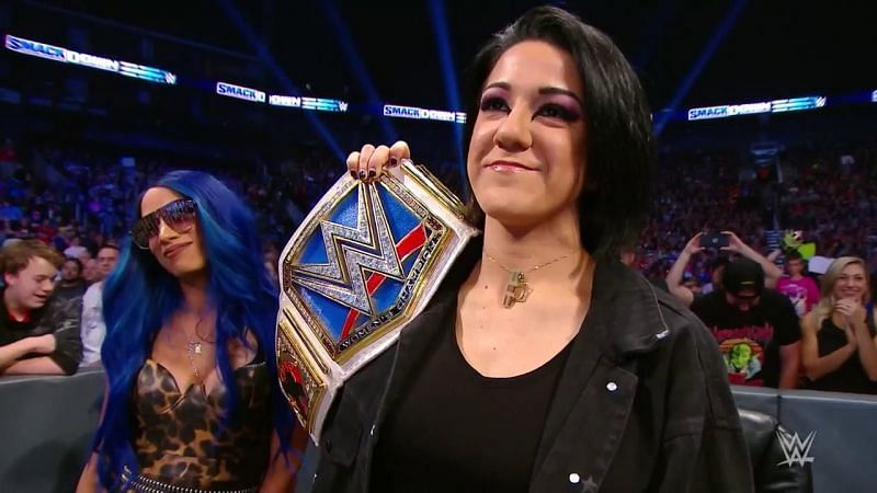 Bayley was there to watch from up close
