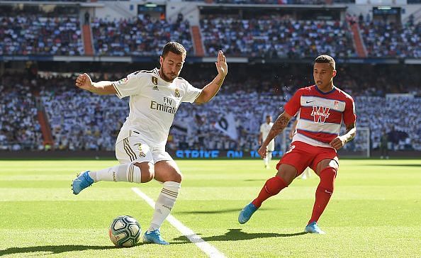 Eden Hazard scored his first goal for Real Madrid against Granada