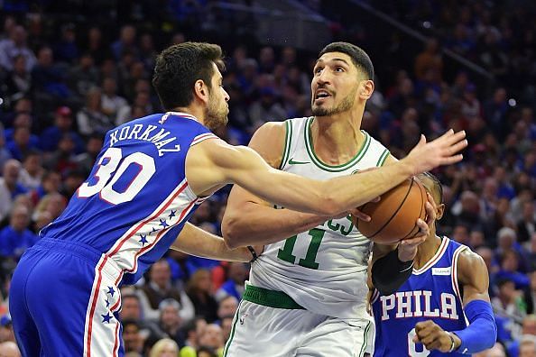 Enes Kanter has played just once for the Celtics this season