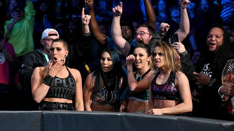 The women of NXT invaded SmackDown last night