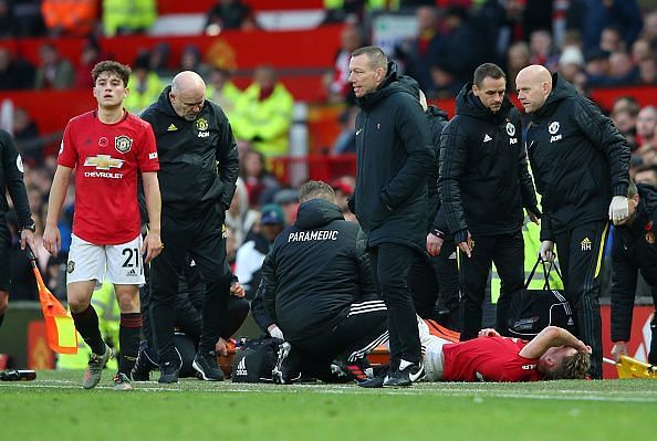Manchester United v Brighton &amp; Hove Albion - EPL - McTominay on the ground