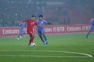The Afghan defenders were good at what they were told to do, isolate Sunil Chhetri and waste valuable time (Image Credits: AIFF Media)
