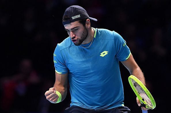 Berrettini played well in patches in his second match of the Nitto ATP Finals tournament