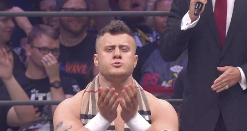 MJF insults the crowd during Fyter Fest at the Ocean Center in Daytona Beach, FL.