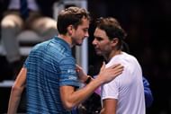 Daniil Medvedev and Rafael Nadal after the conclusion of their match